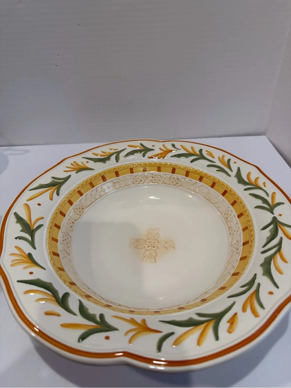 Fitz And Floyd Retired Grand Haven Serving Bowl 12”